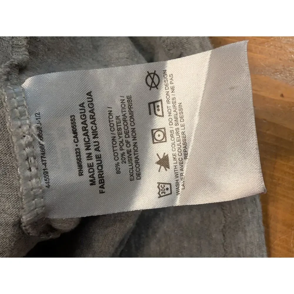Nike S/S Graphic Tee, Girl's XL/14, EGU, Light Gray, Dance